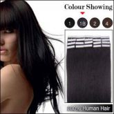Aplique Remy Com Fita Adesiva - 53 Cm 100g 40 Mechas